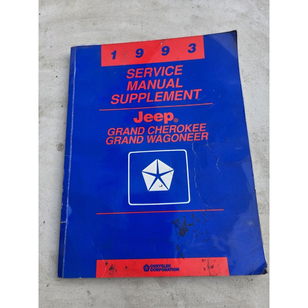 1993 Jeep Grand Cherokee, Grand Wagoneer Factory Shop Service Manual